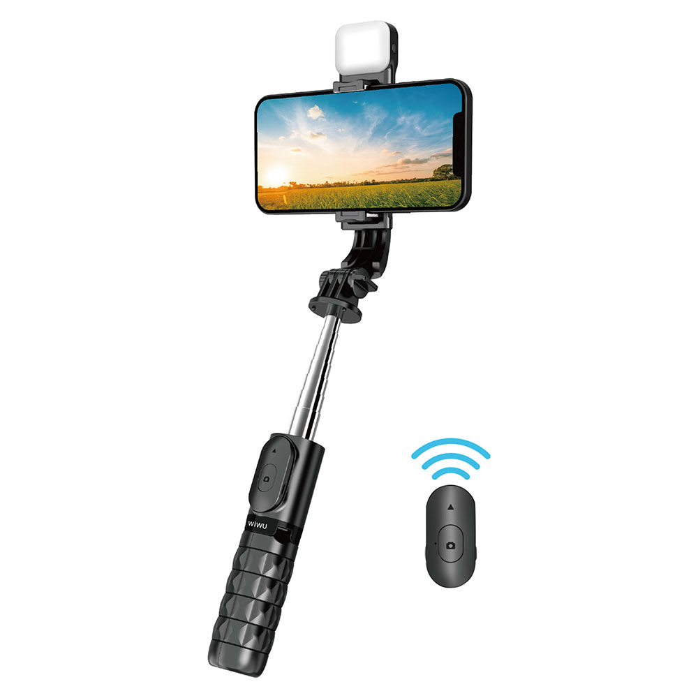 Wiwu Wi-SE002 Çok Fonksiyonlu Işıklı Sabitleyici Canlı Yayın Tripod Selfie Çubuğu