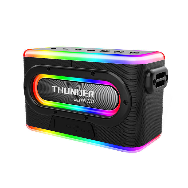 Wiwu P18 Thunder Bluetooth Speaker Hoparlör ve Karaoke Bluetooth Çift Mikrofon