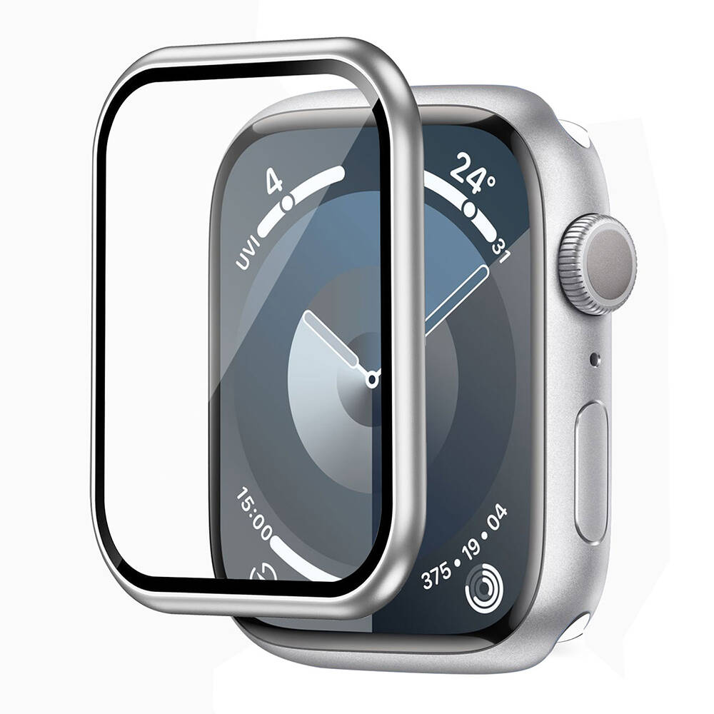 Apple Watch 7 45mm Wiwu Wi-JD106 Easy Install Akıllı Saat Temperli Cam Ekran Koruyucu