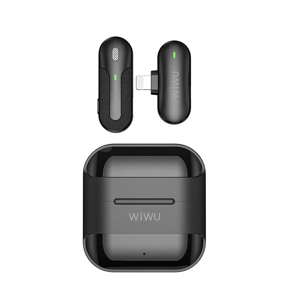 Wiwu Wi-WM001 Lightning Şarj Portlu Kablosuz Yaka Mikrofonu