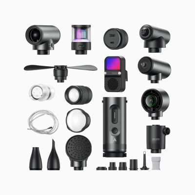 Aecooly OK01 11 in 1 Modular Camping Set Flashlight Compressor Powerbank Alarm Mode etc. - 2