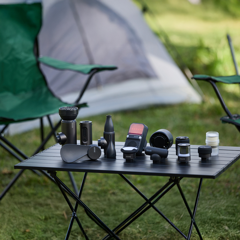 Aecooly OK01 11 in 1 Modüler Kamp Seti Fener Kompresör Powerbank Alarm Modu vb. - 4