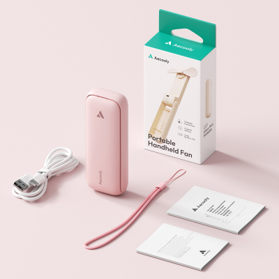 Aecooly PF01 Folding 3 Stage Portable Cooling Hand Fan - 39