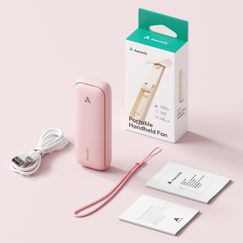 Aecooly PF01 Katlanabilen 3 Kademeli Portatif Soğutucu El Fanı - 39
