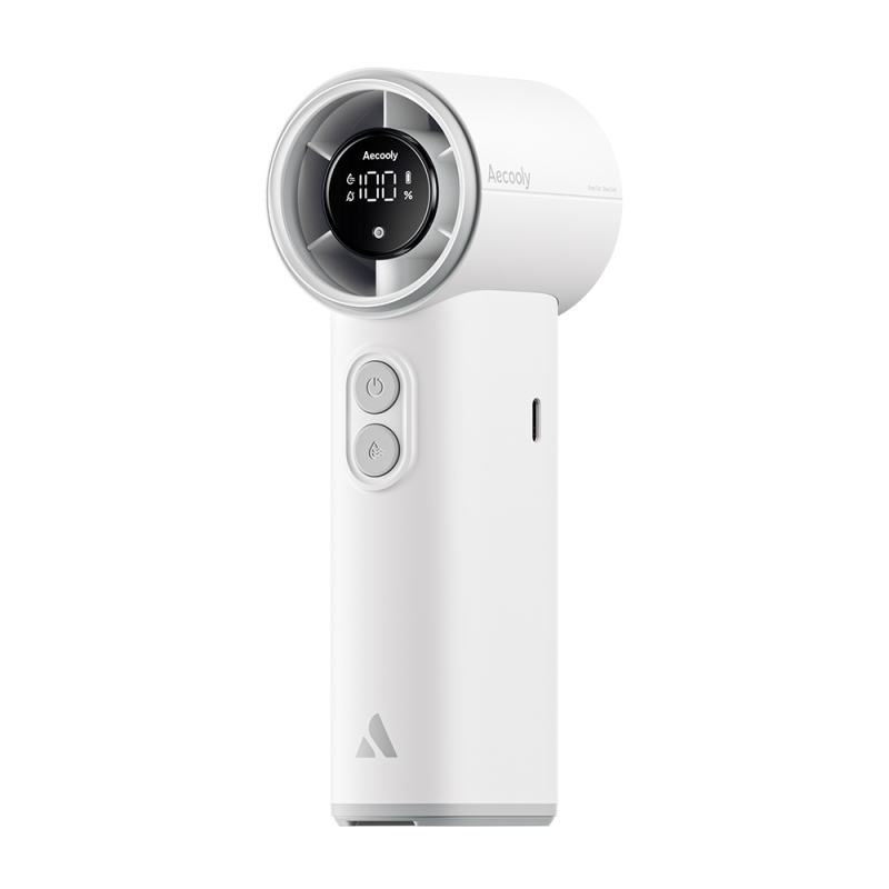 Aecooly PM02 Dijital LED Göstergeli Mist Chill Özellikli 5 Kademeli Portatif Soğutucu El Fanı - 29