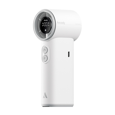 Aecooly PM02 Dijital LED Göstergeli Mist Chill Özellikli 5 Kademeli Portatif Soğutucu El Fanı - 30