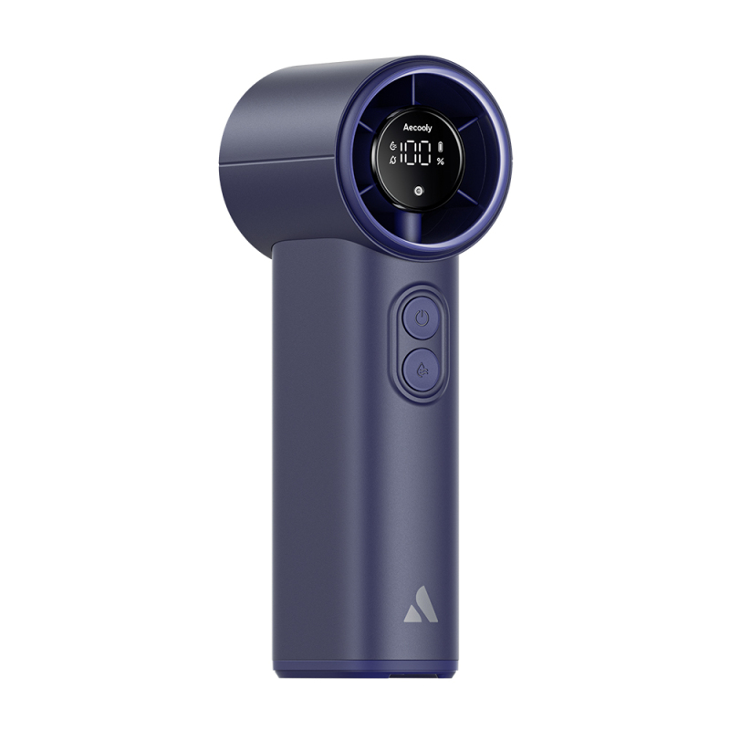 Aecooly PM02 Portable Handheld Cooling Fan with Digital LED Display, Mist Chill Function, and 5 Speed ​​Settings - 1