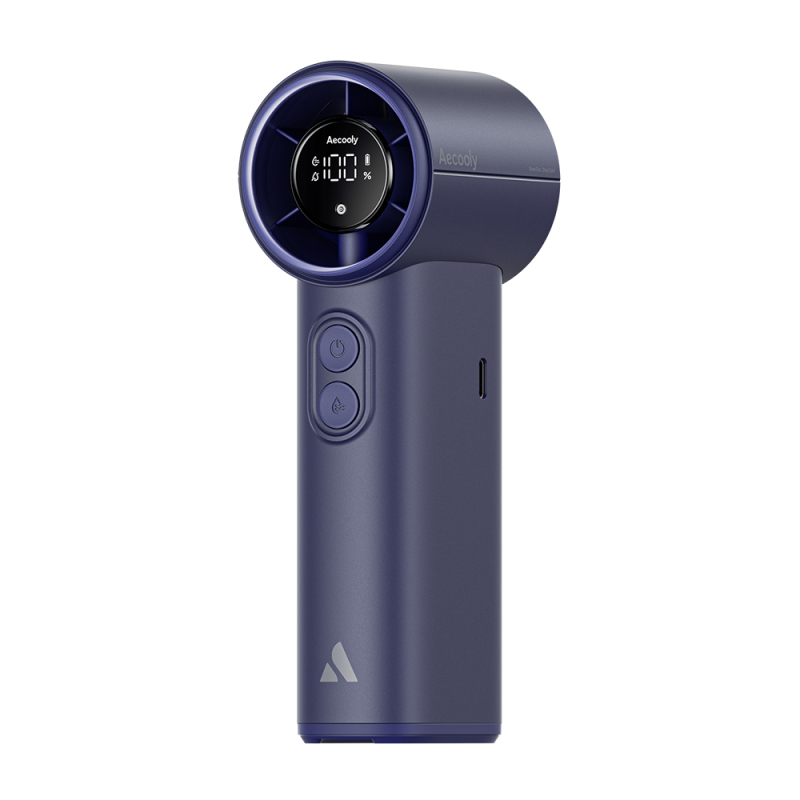 Aecooly PM02 Portable Handheld Cooling Fan with Digital LED Display, Mist Chill Function, and 5 Speed ​​Settings - 6