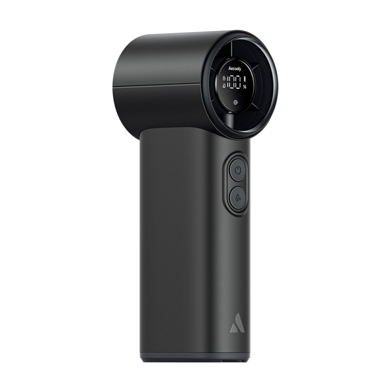 Aecooly PM02 Portable Handheld Cooling Fan with Digital LED Display, Mist Chill Function, and 5 Speed ​​Settings - 5