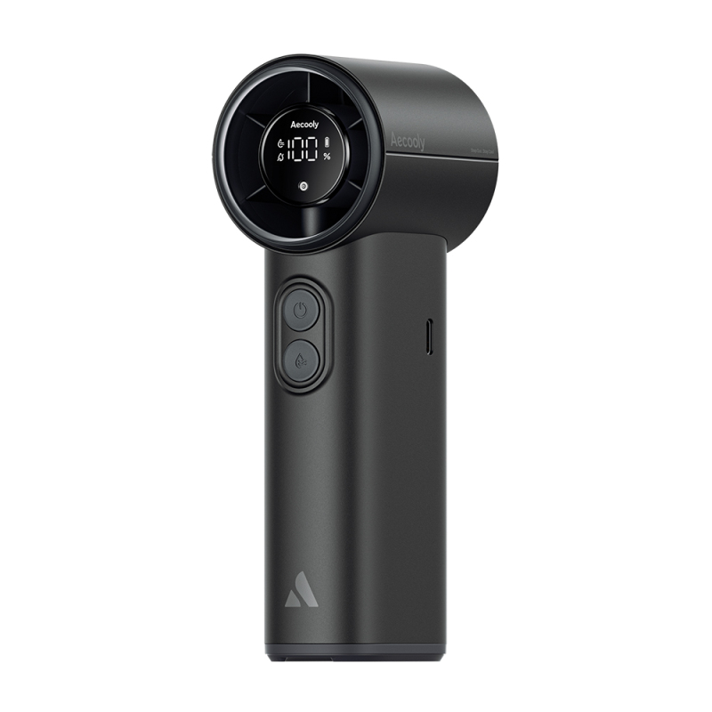 Aecooly PM02 Portable Handheld Cooling Fan with Digital LED Display, Mist Chill Function, and 5 Speed ​​Settings - 7