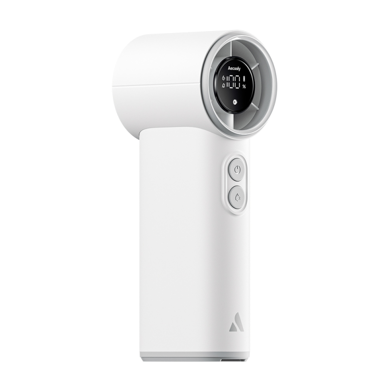 Aecooly PM02 Portable Handheld Cooling Fan with Digital LED Display, Mist Chill Function, and 5 Speed ​​Settings - 20