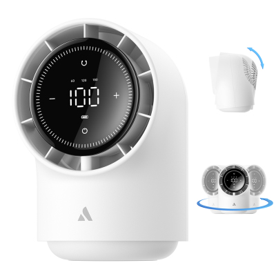Aecooly TB01 Portable Desk Fan with Digital LED Display - 5