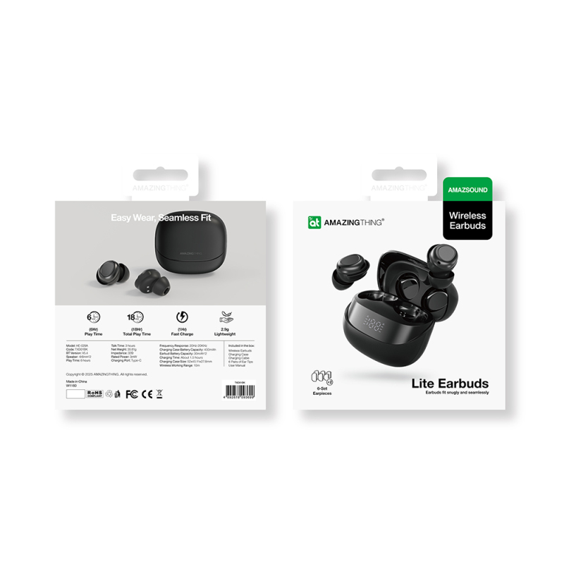 Amazingthing Amazsound Lite Dijital LED Göstergeli Kulak İçi Bluetooth Kulaklık v5.4 - 12