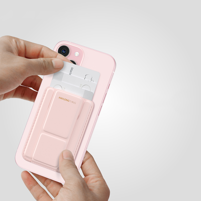 Amazingthing Edition Mag Series Functional Versatile Magnetic Card Holder with Grip Stand - 5