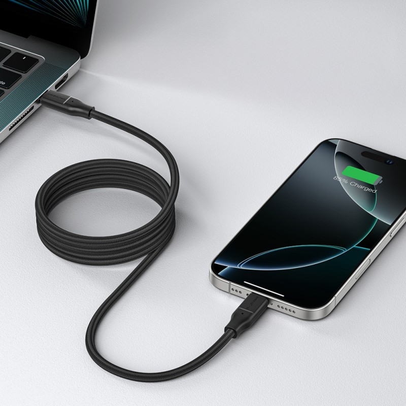 Amazingthing Magcord Serisi Magnetik Örgülü Tasarımlı Type-C to Type-C PD Data ve Şarj Kablosu 60W 1.2M - 12