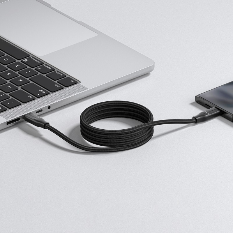 Amazingthing Magcord Serisi Magnetik Örgülü Tasarımlı Type-C to Type-C PD Data ve Şarj Kablosu 60W 1.2M - 14