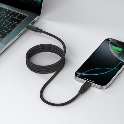 Amazingthing Magcord Serisi Magnetik Örgülü Tasarımlı Type-C to Type-C PD Data ve Şarj Kablosu 60W 1.2M - 16