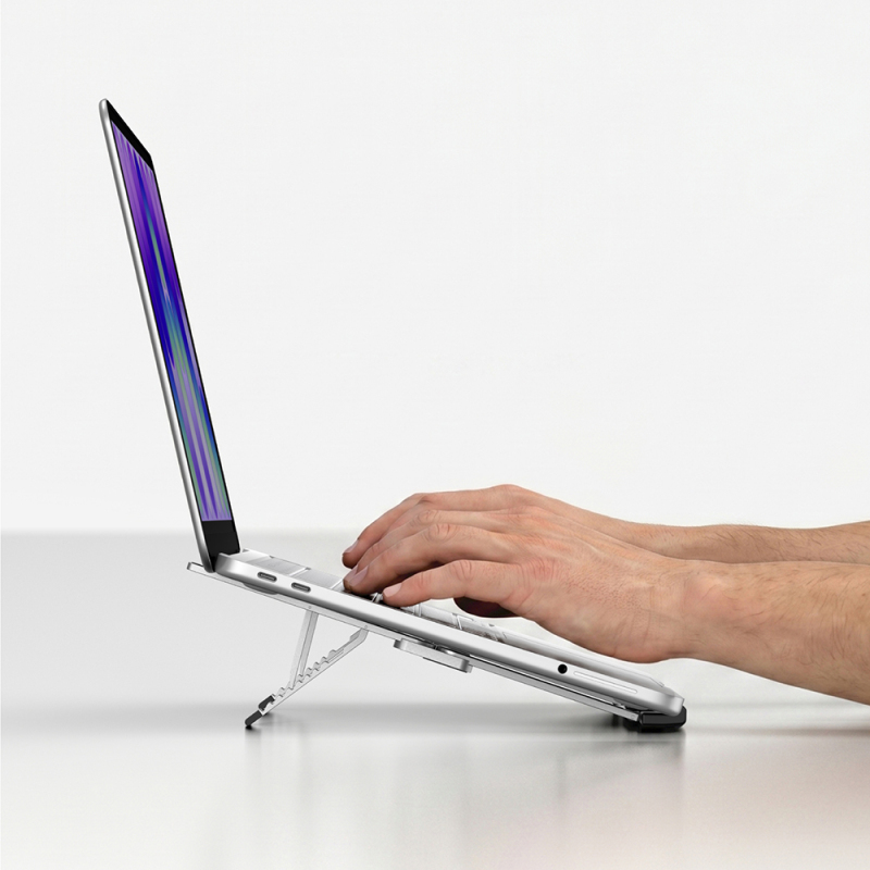Amazingthing Minimal Serisi Çok Fonksiyonlu Katlanabilen 8 Kademeli Ayarlanabilir Dizüstü Laptop Standı - 10