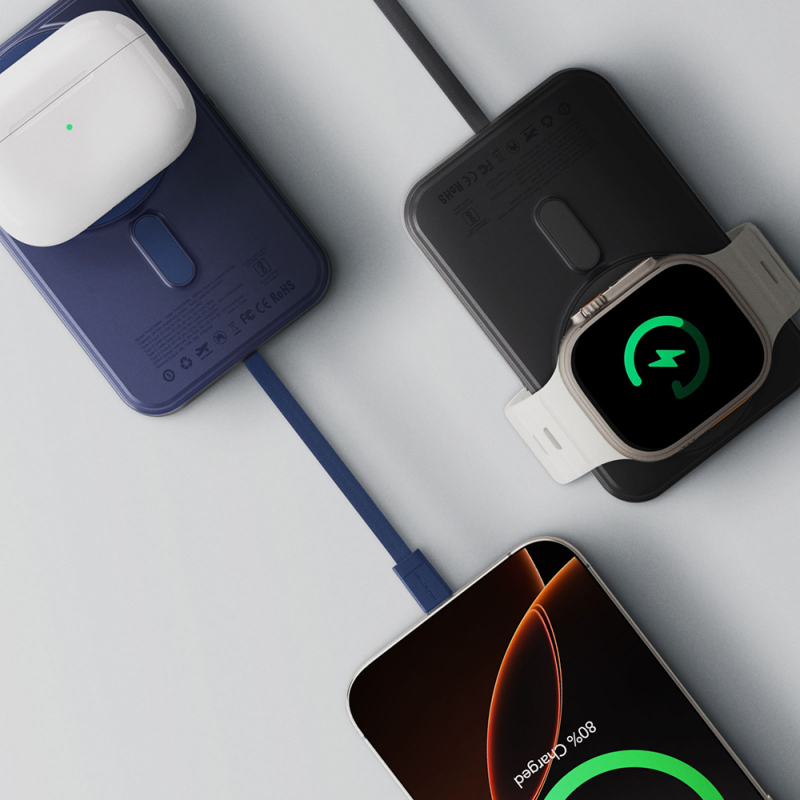 Amazingthing Thunder Go Akıllı Saat Kablosuz Şarj Özellikli PD 22.5W Standlı Wireless Powerbank 15W 10000mAh - 8