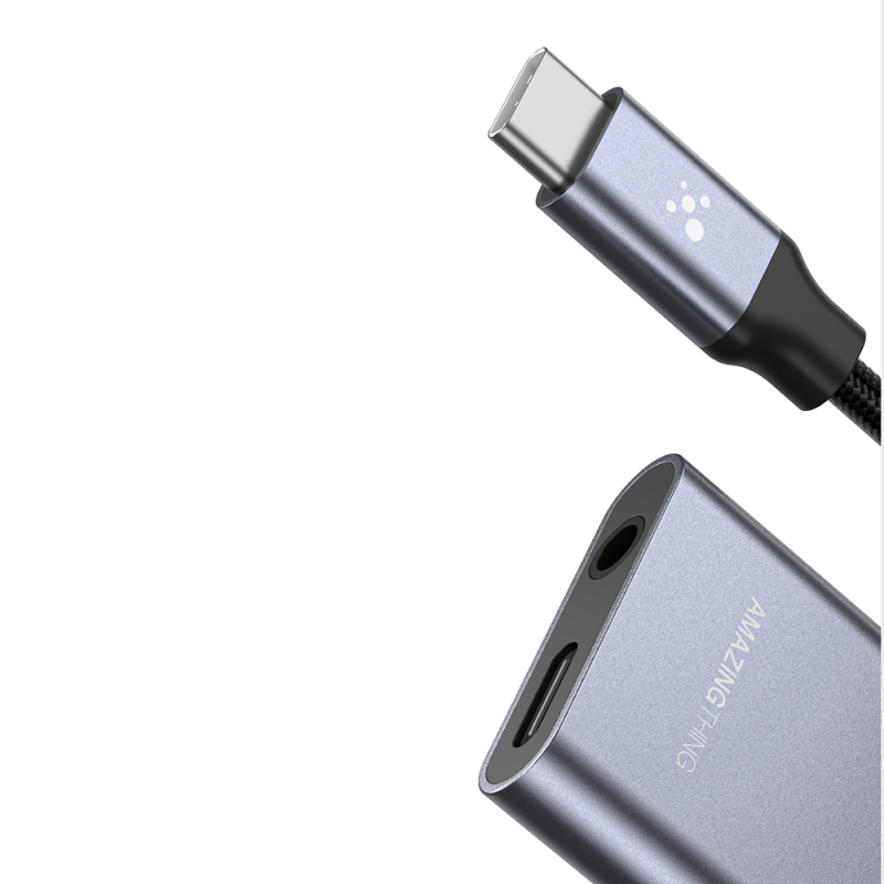 Amazingthing Thunder Pro 2in1 Type-C To 3.5mm Hi-Fi Aux Çevirici Ses Adaptörü - 5