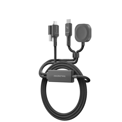 Amazingthing Thunder Pro 7X 100W Apple Watch Serisi Akıllı Saat Wireless 4in1 Type-C PD - Usb Hızlı Şarj Kablosu 1.5M - 3