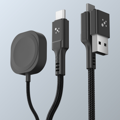 Amazingthing Thunder Pro 7X 100W Apple Watch Serisi Akıllı Saat Wireless 4in1 Type-C PD - Usb Hızlı Şarj Kablosu 1.5M - 4