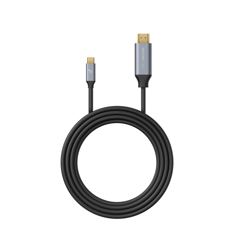 Amazingthing Thunder Pro HDTV Görüntü ve Ses Aktarıcı Type-C to HDMI Kablo Ultra HD 4K 60Hz 1.5M - 2