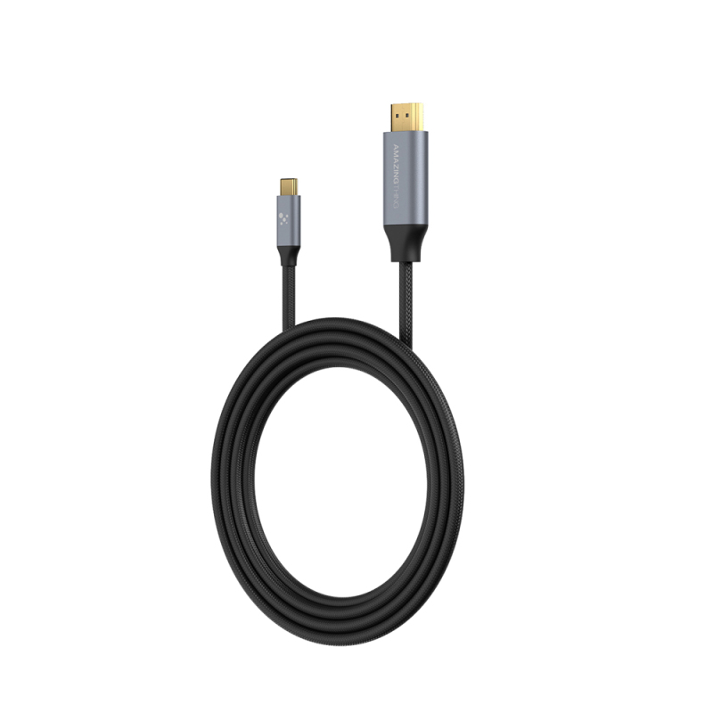Amazingthing Thunder Pro HDTV Görüntü ve Ses Aktarıcı Type-C to HDMI Kablo Ultra HD 4K 60Hz 1.5M - 1