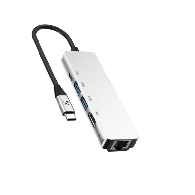 Amazingthing Thunder Pro RJ45 Type-c to HDTV 5 in 1 4K 60Hz Ethernet Converter Adapter - 2