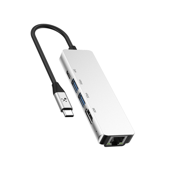 Amazingthing Thunder Pro RJ45 Type-c to HDTV 5 in 1 4K 60Hz Ethernet Dönüştürücü Adaptör - 2