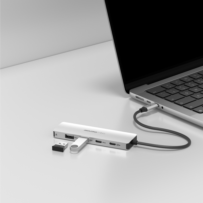 Amazingthing Thunder Pro Type-c to HDTV 5 in 1 4K 60Hz Dönüştürücü Adaptör - 7