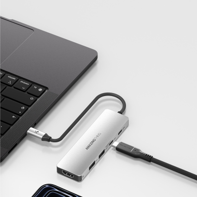 Amazingthing Thunder Pro Type-c to HDTV 5 in 1 4K 60Hz Dönüştürücü Adaptör - 10