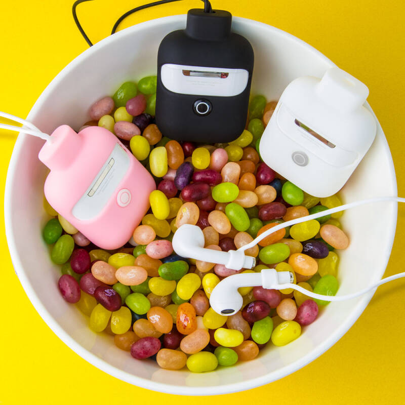Apple Airpods 2. Nesil Kılıf Boyun Askılı Jelly Bean Tasarımlı Kablosuz Şarj Özellikli Lisanslı Switcheasy ColorBuddy Kapak - 6
