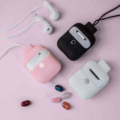 Apple Airpods 2nd Generation Case with Neck Strap Jelly Bean Design Wireless Charging Featured Licensed Switcheasy ColorBuddy Cover - 7