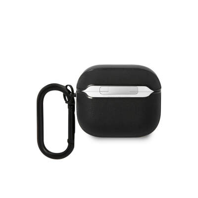Apple Airpods 3. Nesil Kılıf BMW Orjinal Lisanslı PU Deri Mavi Beyaz Çizgili Metal Logolu Kapak - 2