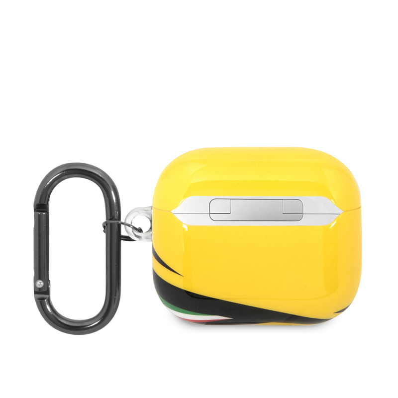Apple Airpods 3. Nesil Kılıf Ferrari Orjinal Lisanslı IML Baskılı Klasik Logolu TPU Kılıf - 3