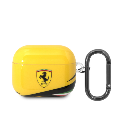 Apple Airpods 3. Nesil Kılıf Ferrari Orjinal Lisanslı IML Baskılı Klasik Logolu TPU Kılıf - 2