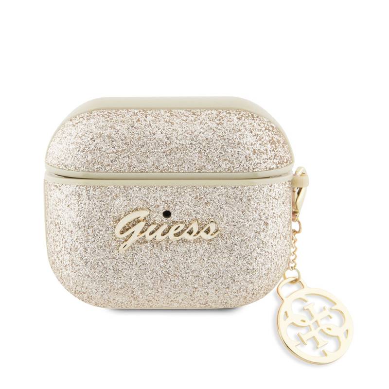 Apple Airpods 3. Nesil Kılıf GUESS Glitter 4G Charm Kapak - 1