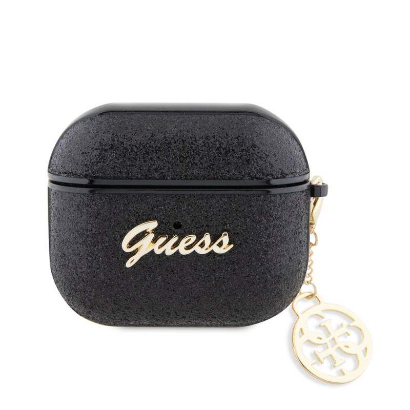 Apple Airpods 3. Nesil Kılıf GUESS Glitter 4G Charm Kapak - 2