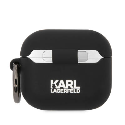 Apple Airpods 3. Nesil Kılıf Karl Lagerfeld Orjinal Lisanslı Karl 3D Silikon Kapak - 2