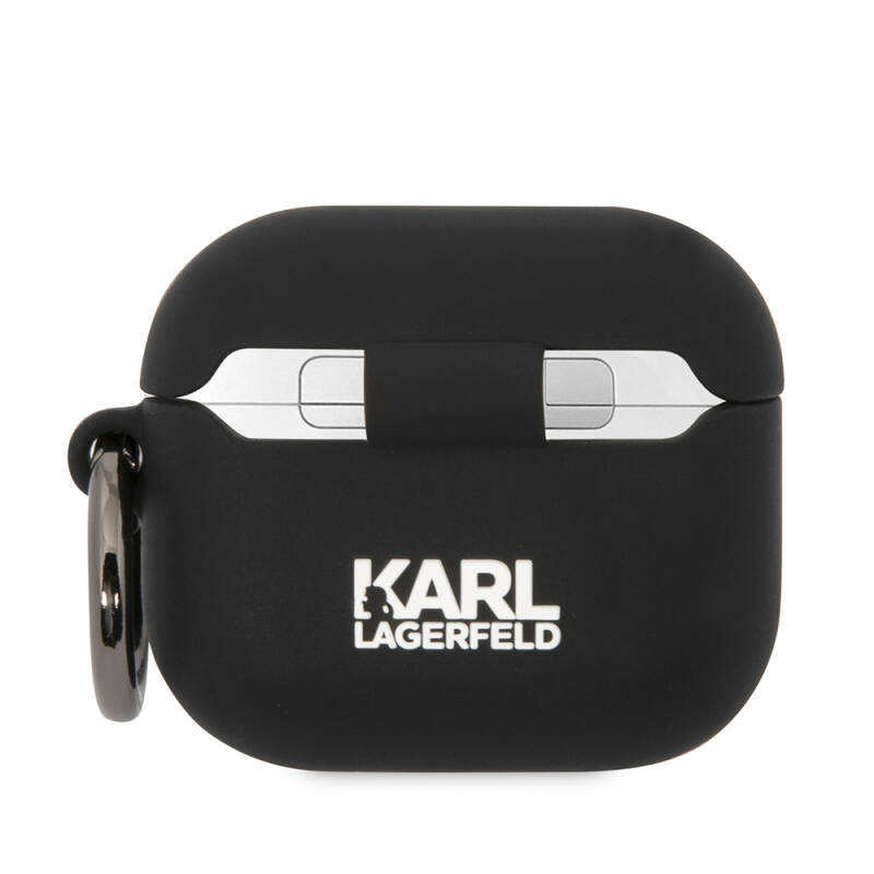 Apple Airpods 3. Nesil Kılıf Karl Lagerfeld Orjinal Lisanslı Karl & Choupette 3D Silikon Kapak - 2