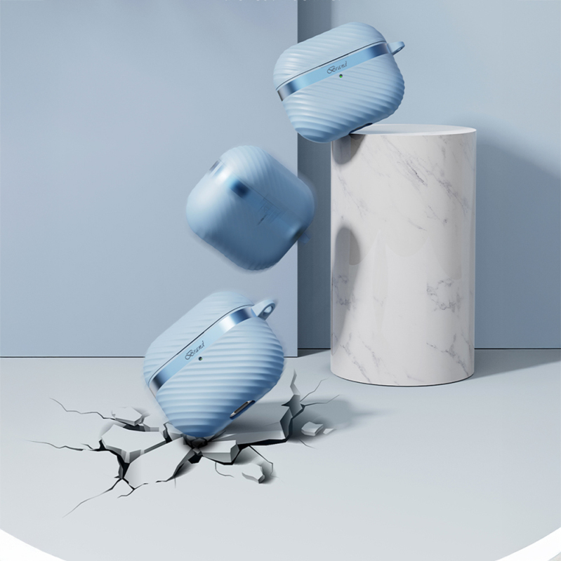 Apple AirPods 3. Nesil Kılıf M-Safe Şarj Özellikli Mutural Jiguang Serisi Silikon Kapak - 17