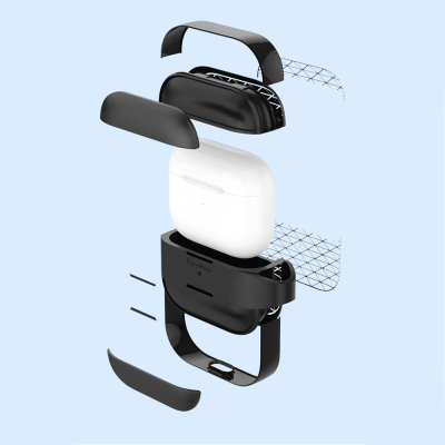 Apple AirPods 3. Nesil Kılıf M-Safe Şarj Özellikli Mutural Meiwo Serisi Kapak - 7