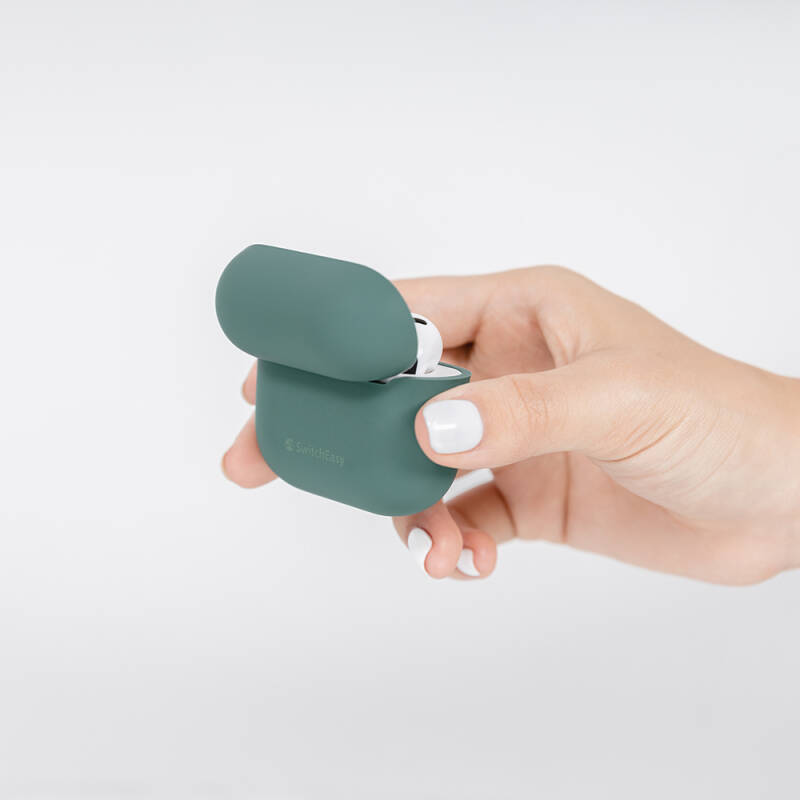 Apple Airpods 3. Nesil Kılıf Yumuşak Dokunuşlu Likit Silikon Tasarımlı Lisanslı Switcheasy Skin Kapak - 23