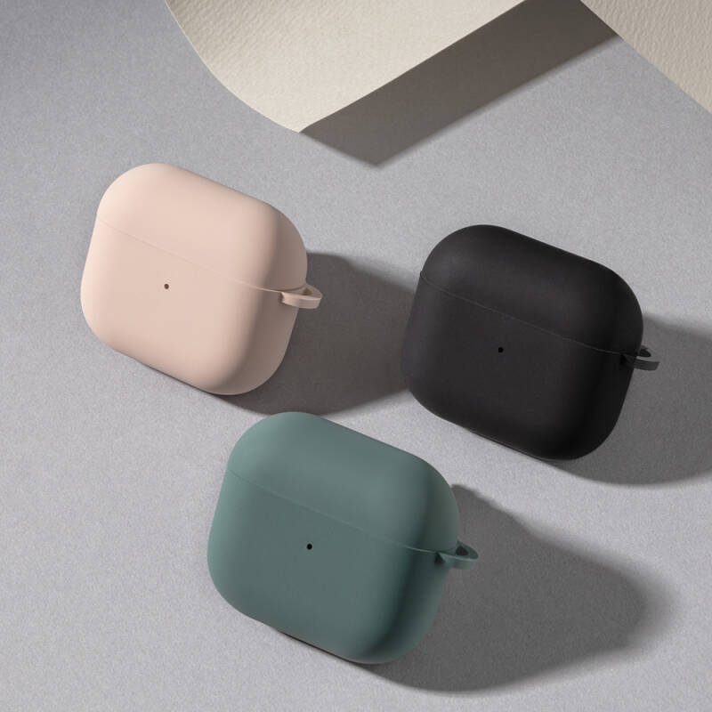 Apple Airpods 3. Nesil Kılıf Yumuşak Dokunuşlu Likit Silikon Tasarımlı Lisanslı Switcheasy Skin Kapak - 19