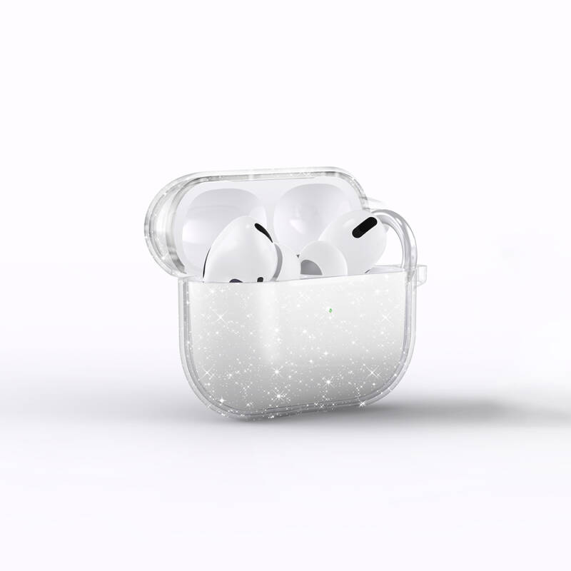 Apple Airpods 3. Nesil Zore Allstar Airbag 32 Parlayan Simli Saydam Renkli Kılıf - 1