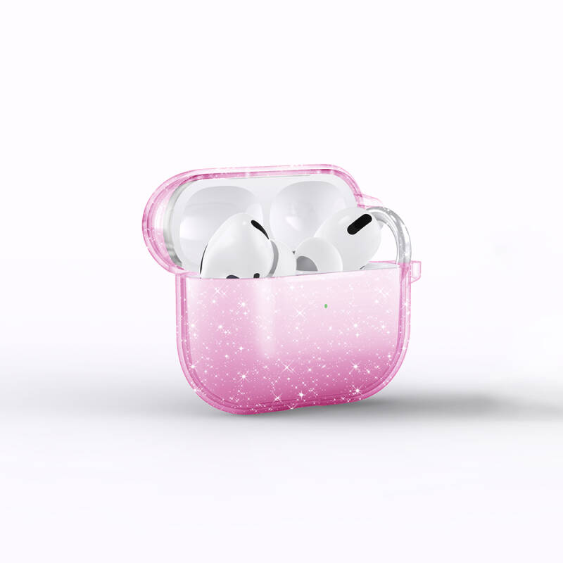 Apple Airpods 3. Nesil Zore Allstar Airbag 32 Parlayan Simli Saydam Renkli Kılıf - 5