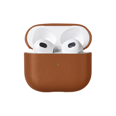 Apple AirPods 3.Nesil Kılıf M-Safe Şarj Özellikli Native Union Hakiki Nappa Derisi Klasik Kapak - 3