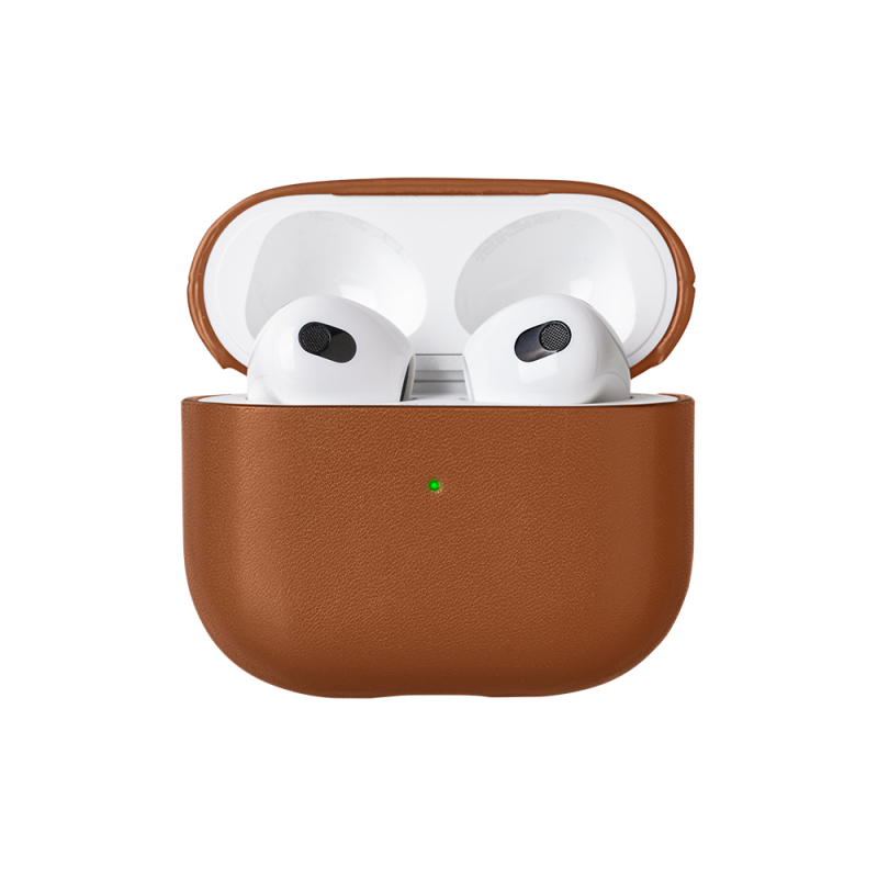 Apple AirPods 3.Nesil Kılıf M-Safe Şarj Özellikli Native Union Hakiki Nappa Derisi Klasik Kapak - 3
