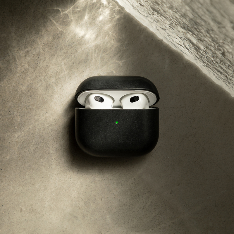 Apple AirPods 3.Nesil Kılıf M-Safe Şarj Özellikli Native Union Hakiki Nappa Derisi Klasik Kapak - 7